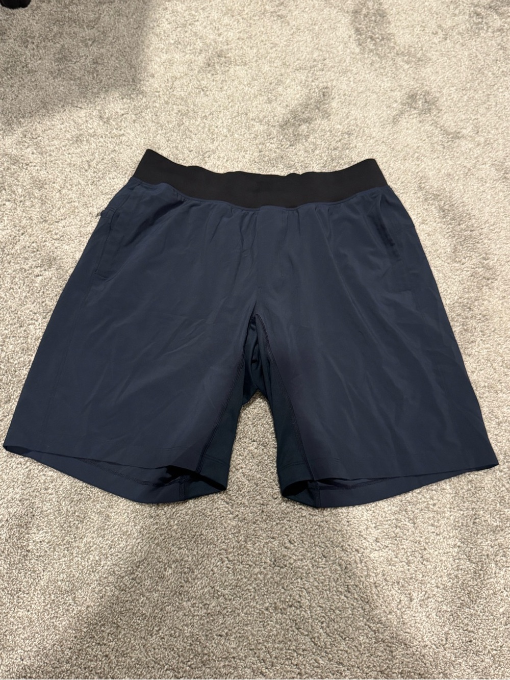 Lululemon 🍋 | Navy Performance Shorts with Black Elastic Waistband
